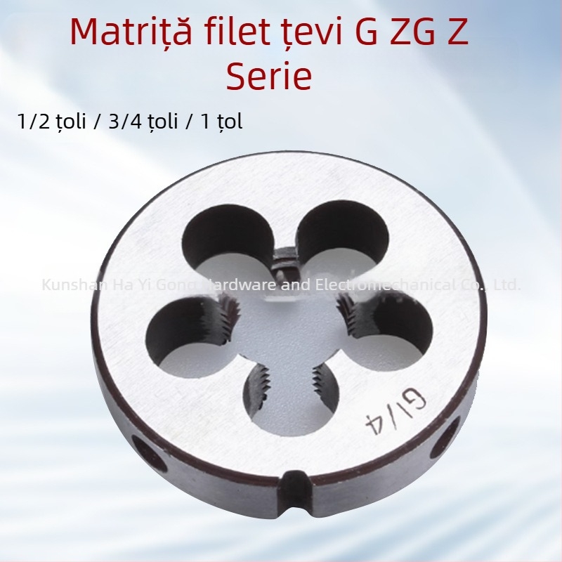 Matriță circulară pentru filetare țevi Z, G1/8, G1/4, G3/8, G1/2, G3/4, G1, 1/4 inch, 3/8 inch, 1/2 inch