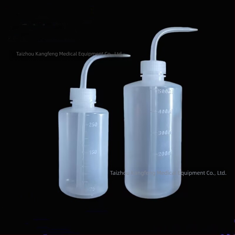 Kangfeng Sticlă de plastic pentru spălat, 500 ml, cu cioc curbat, pentru curățare, udare suculente și îngrijire gene
