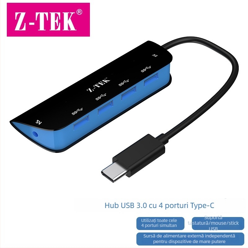 Z-TEK USB 3.0 hub cu 4 porturi ZY374