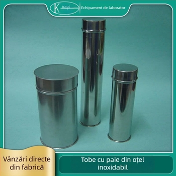 Tub din oțel inoxidabil pentru plăci Petri, recipient de sterilizare pentru plăci Petri, cu ieșire de aer, pentru experimente, dimensiuni 60/75/90 mm