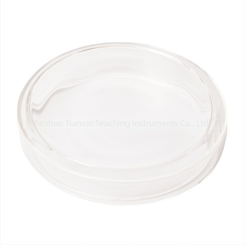 Placă Petri din sticlă, 60–150 mm, borosilikat, sticlă transparentă îngroșată, consumabile pentru laboratorul chimic