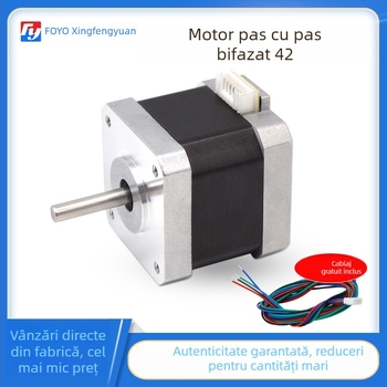 Motor pas cu pas 42, cu cuplu 0,4 N·m, 24V, micro motor pentru imprimare 3D, dozare și gravură