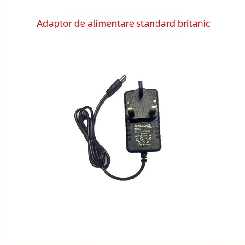 Adaptor de alimentare în standard britanic, cu priză cu trei pini, ieșiri 3V, 5V, 6V, 9V, 12V, 24V, 1–3A
