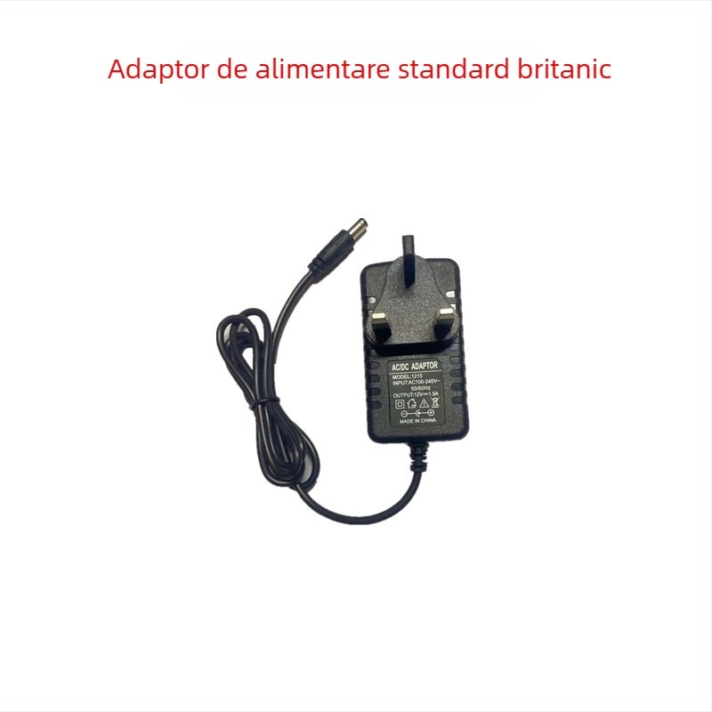 Adaptor de alimentare în standard britanic, cu priză cu trei pini, ieșiri 3V, 5V, 6V, 9V, 12V, 24V, 1–3A