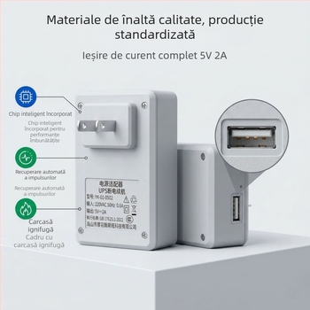 Sursă de alimentare 5V pentru camere de supraveghere, adaptor de priză cu UPS pentru funcționare neîntreruptă