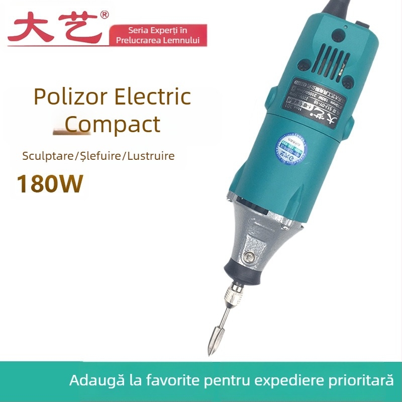 Dayi 301 Mini Unealtă electrică rotativă de înaltă viteză pentru sculptură în lemn, șlefuare manuală și finisare