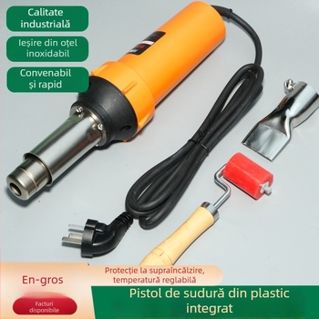 Unealtă de sudură pentru plastic all-in-one, pistol cu aer cald 1600–2000 W, pentru sudarea podelelor din PVC și plăcilor PP