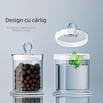 Sticle de sticlă borosilicată de înaltă calitate, personalizate pentru mostre, flacoane de expunere pentru soluția de formaldehidă, plante medicinale, ceai și coajă uscată de mandarină