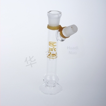 Flacon volumetric din sticlă transparentă, cu bază, 1 ml, 2 ml, 5 ml și 10 ml