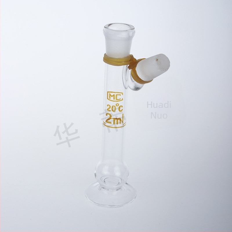 Flacon volumetric din sticlă transparentă, cu bază, 1 ml, 2 ml, 5 ml și 10 ml