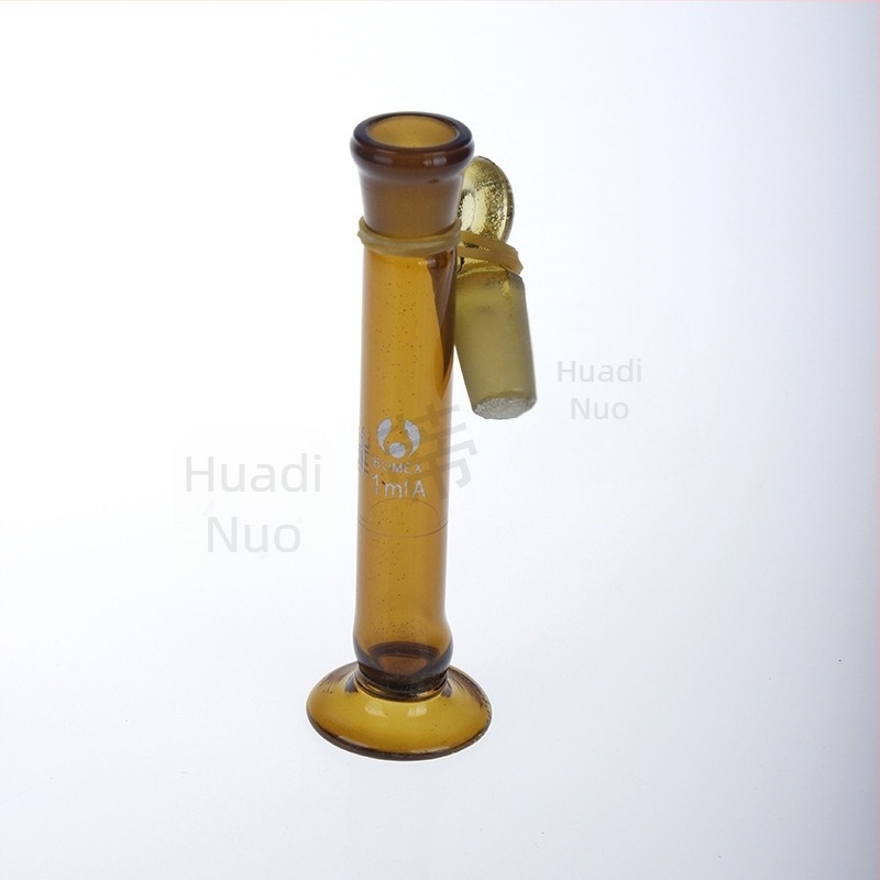 Flacon volumetric din sticlă transparentă, cu bază, 1 ml, 2 ml, 5 ml și 10 ml