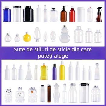 Recipient plastic personalizat de 5L pentru pudră proteică din zer, gură largă