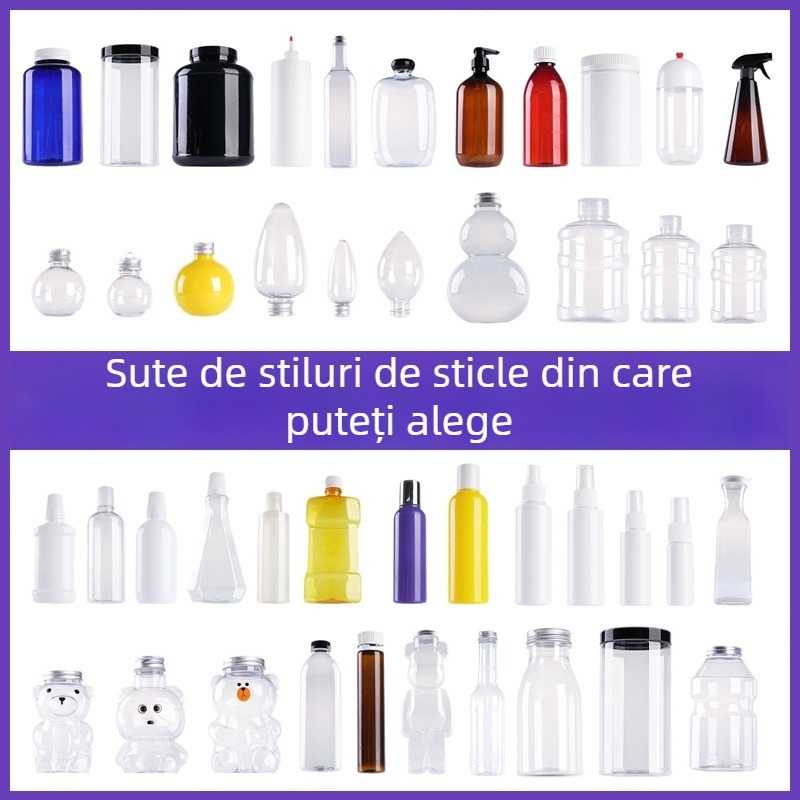 Recipient plastic personalizat de 5L pentru pudră proteică din zer, gură largă