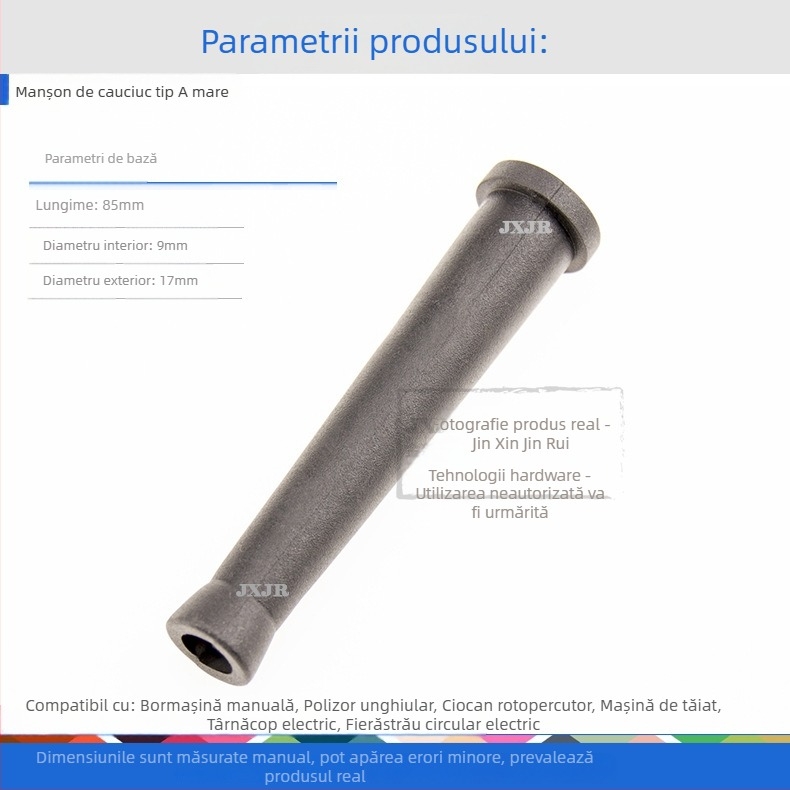 Protecție din piele pentru cablurile uneltelor electrice, compatibilă cu burghie cu ciocan, ciocan cu impact, polizor unghiular, mașini de tăiat, bormașini manuale și fierăstrău circular