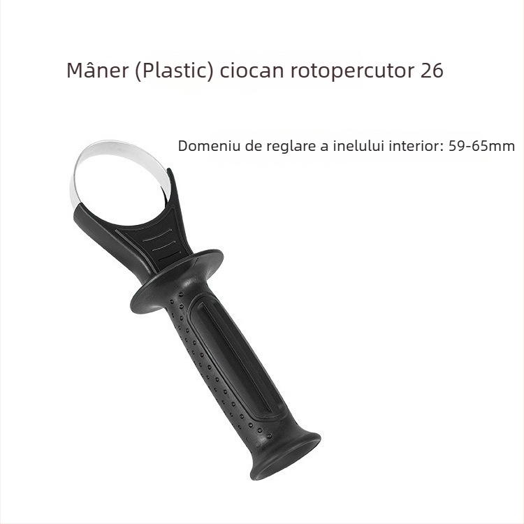 26 mâner frontal pentru ciocan electric cu suport din plastic și suport din aluminiu, inel de fier întărit