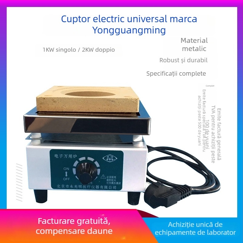 Yongguang încălzitor cu rezistență electrică, temperatură reglabilă, 1000W–2000W