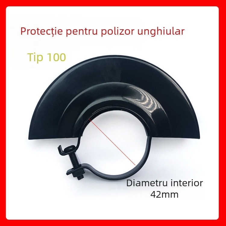 Protecție pentru polizor unghiular, capac de protecție pentru disc de șlefuit, protecție împotriva prafului, accesorii pentru scule electrice — Tipuri 100, 125, 150