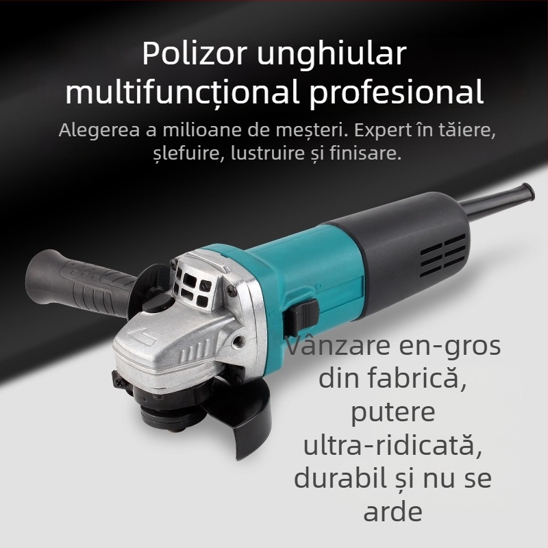 Fierăstrău unghiular cu motor din cupru pur, alimentat la priză, pentru tăiere, canelare și șlefuire a plăcilor ceramice