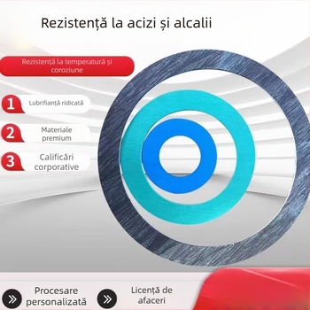 Etanșare din cauciuc fără azbest pentru flanșe, rezistentă la temperaturi înalte, presiune și ulei