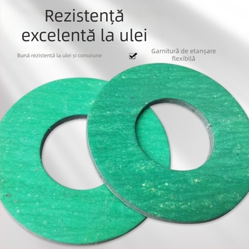Etanșare din cauciuc fără azbest pentru flanșe, rezistentă la temperaturi înalte, presiune și ulei