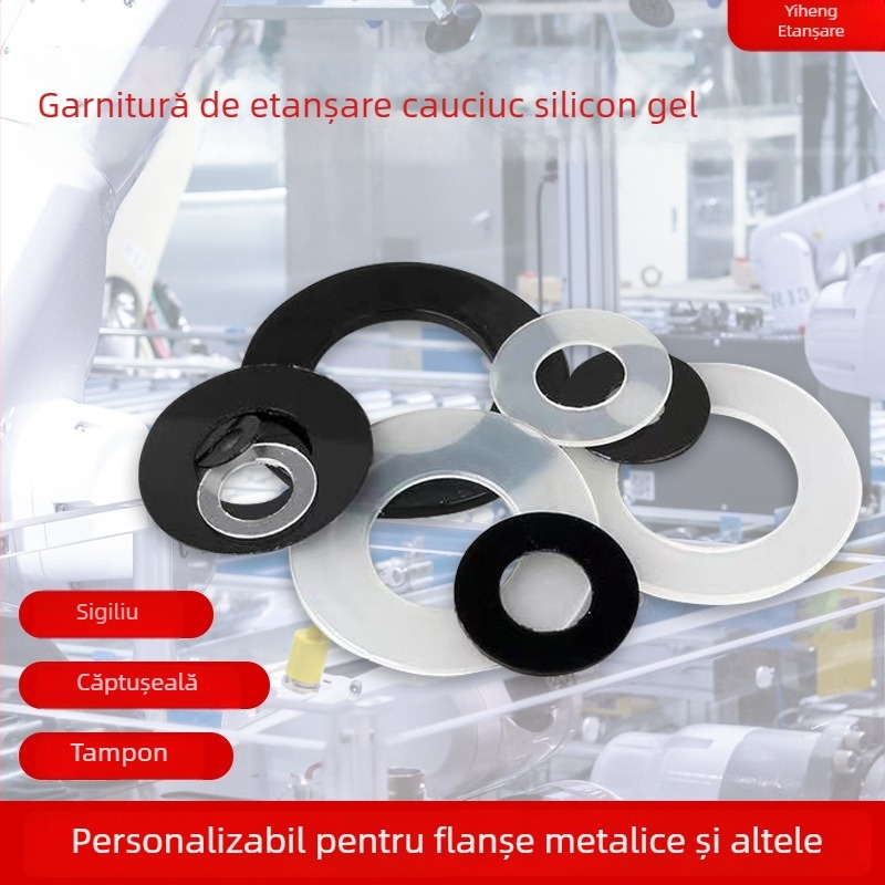 Garnitură din cauciuc pentru țevi și valve – etanșare rezistentă la presiune înaltă, uzură, amortizare, garnitură flanșă din silicon
