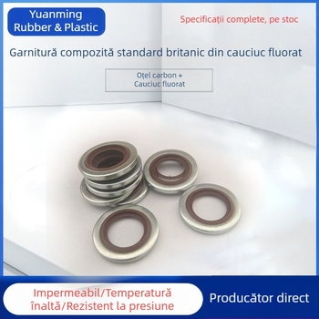 Garnitură din fluorocauciuc conform standardului britanic, cu nucleu fix pentru îmbinări, inel de etanșare