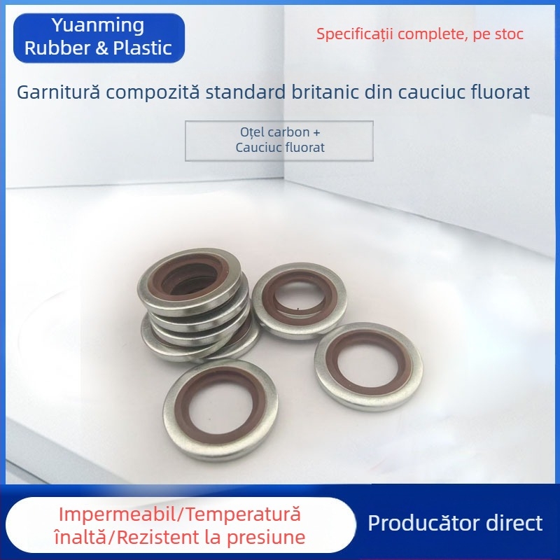 Garnitură din fluorocauciuc conform standardului britanic, cu nucleu fix pentru îmbinări, inel de etanșare