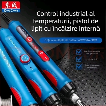 Set de lipire electric cu afișaj digital și temperatură constantă, pentru reparații electronice