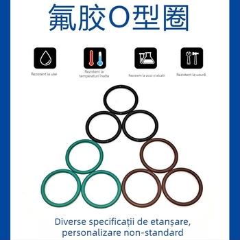 inel O din fluorocauciuc, diametre exterioare 7/8/9/10/11/12/15/20/30/40/50/60/70/80/90/175×2