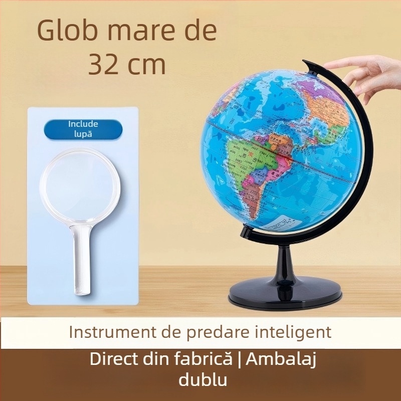 Globus cu hartă a Chinei și regiunile politice, 32 cm – instrument educațional de geografie pentru copii