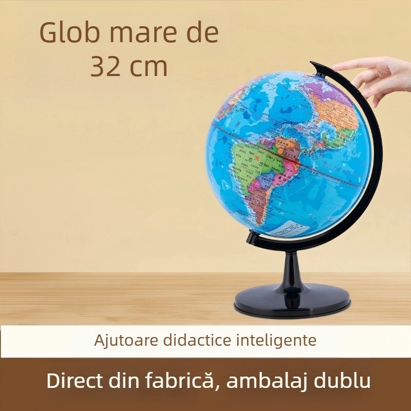 Globus cu hartă a Chinei și regiunile politice, 32 cm – instrument educațional de geografie pentru copii