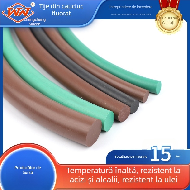 Bandă etanșă solidă de tip O, cauciuc fluorurat (FKM), profil circular, rezistentă la temperaturi înalte
