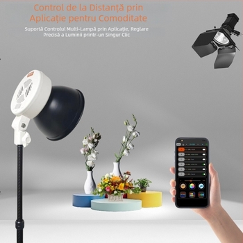 Lumină de fill portabilă de 150W pentru fotografii în aer liber, iluminare difuză, potrivită pentru streaming live și fotografie în interior