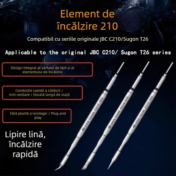 Vârf de lipire fără plumb pentru stații de lipit, seria 210, T26D, vârf drept, înclinat și tip cuțit