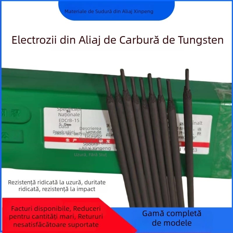 Xinpeng D708 carbură de wolfram – electrodă de sudură pentru placare piese mecanice, reparații prin placare, rezistență la impact și uzură