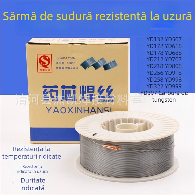 Jie Kai D112 D132 D178 sârmă de sudură cu nucleu de flux, rezistentă la uzură pentru utilaje miniere, suprasudare a rulmenților, sudură protejată de gaz