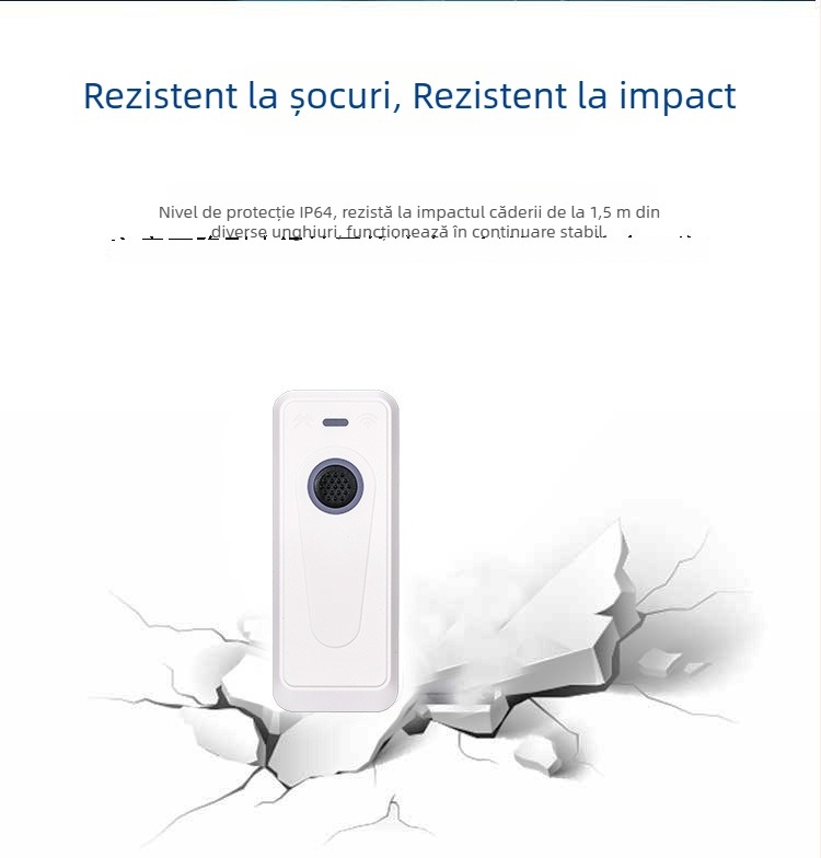 SIMSCAN scaner 2D de coduri USB, wireless, portabil, negru și alb