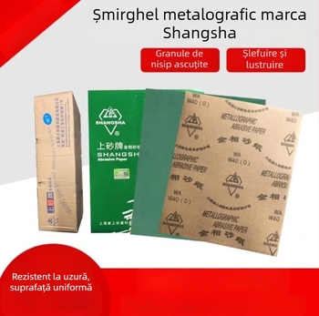 Șmirghel metallografic pentru tâmplărie, jad și lustruire modele, șlefuire uscată, foi de șmirghel cu fleece 400# W28