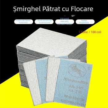 Taurus șmirghel pătrat cu catifea pentru șlefuire, 75 × 100 mm, uscat, autoadeziv, pentru lustruirea vopselei automobilului