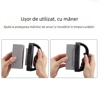 Set de curățare Teppanyaki pentru plita/grill, cu unelte pentru curățarea grătarelor și piatră de curățare șlefuită, pentru bucătărie