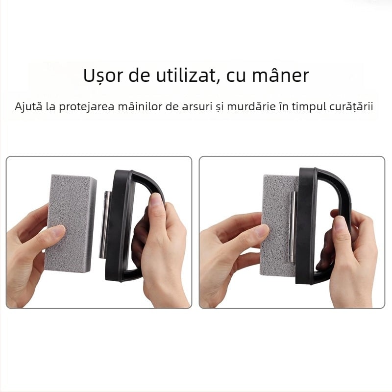 Set de curățare Teppanyaki pentru plita/grill, cu unelte pentru curățarea grătarelor și piatră de curățare șlefuită, pentru bucătărie