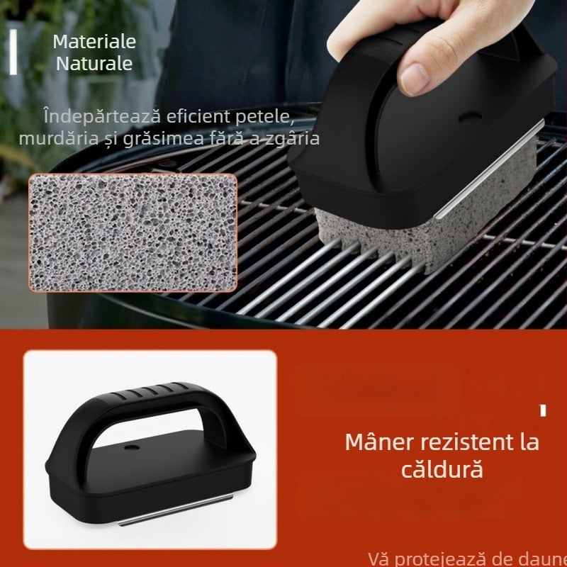 Set de curățare Teppanyaki pentru plita/grill, cu unelte pentru curățarea grătarelor și piatră de curățare șlefuită, pentru bucătărie