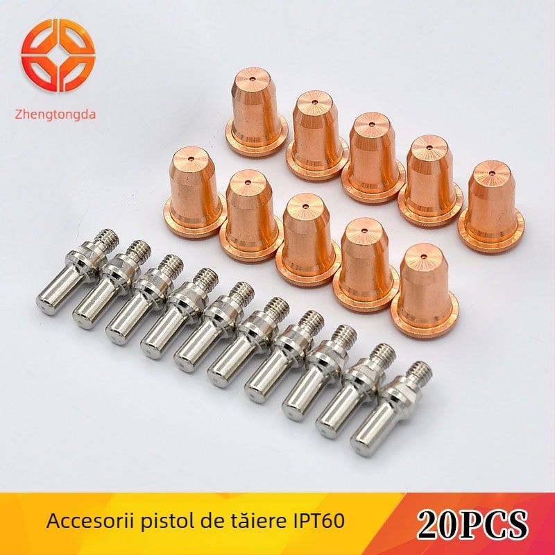 Duză electrod PT60, 20 bucăți, accesorii pentru tăiere cu plasmă, consumabile pentru duză 52582/51313