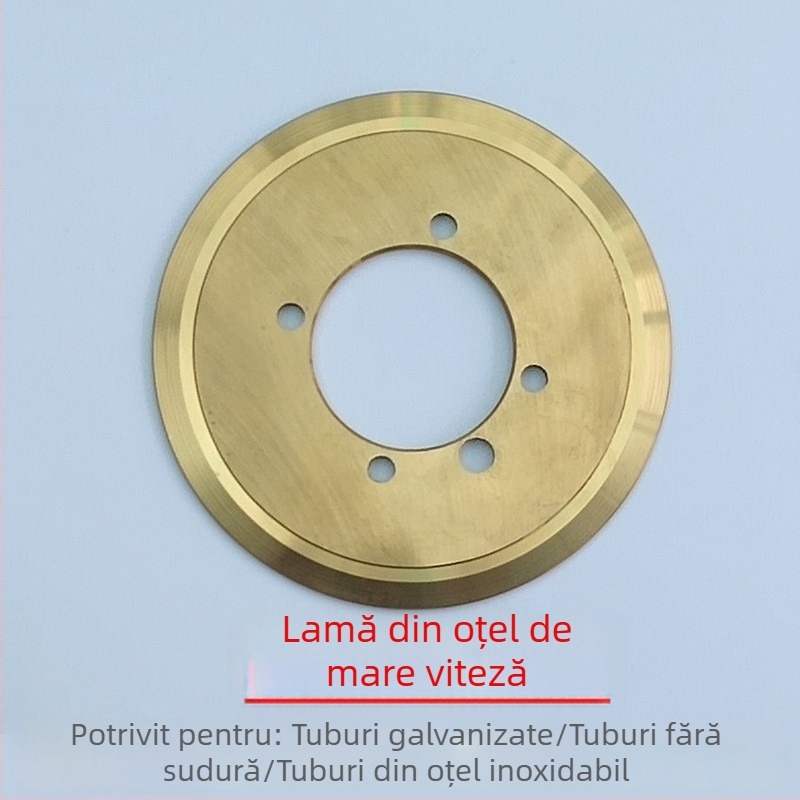 Lama de tăiere pentru țevi din oțel inoxidabil, lamă HSS pentru mașini de tăiat țevi 219 și 325, design cu cinci găuri