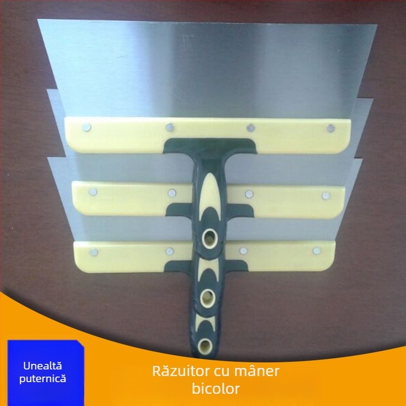 Spatulă din plastic bi-color, 300 mm, pentru curățare și chit