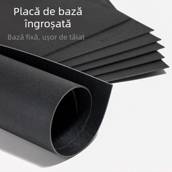 Piată de bază neagră îngroșată 42×29 mm, tăiere la dimensiune pentru fundul genții, căptușeală pentru fund, grosime 1,5 mm.