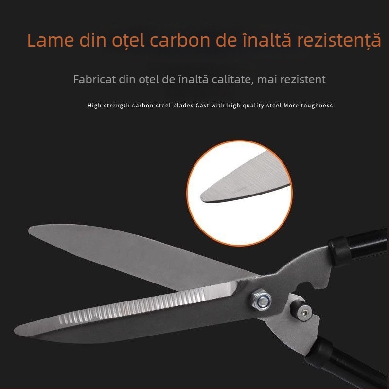 Foarfece telescopice de grădină pentru gazon și gard viu, tăierea ramurilor