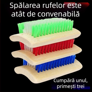 Perie mare de spălat cu peri tari, design pătrat, pentru haine și pantofi, perie de curățare casnică durabilă