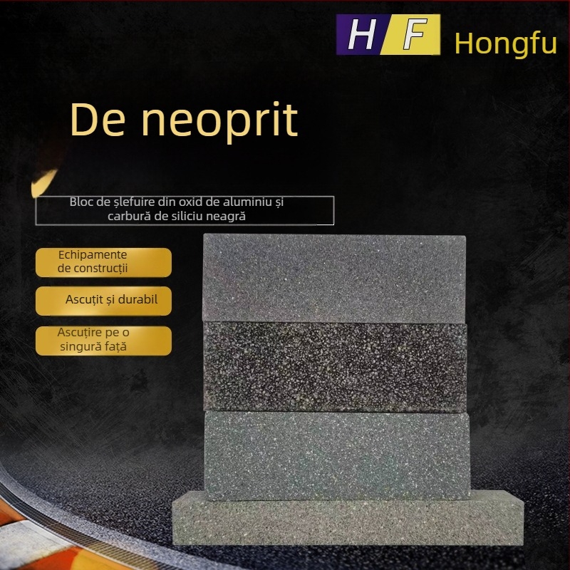 Pietre de ascuțit din oxid de aluminiu, carbură de siliciu neagră și corindon maro; pietre de ulei.