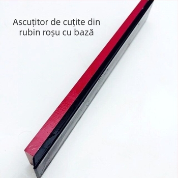 Piatra de ascuțit cu granulație 3000, unghi fix, piatră de ulei rubinie, înaltă duritate, dimensiuni 150×20×5 mm